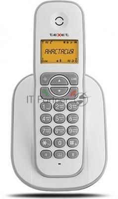 Радиотелефон teXet TX-D4505A Dect белый-серый
