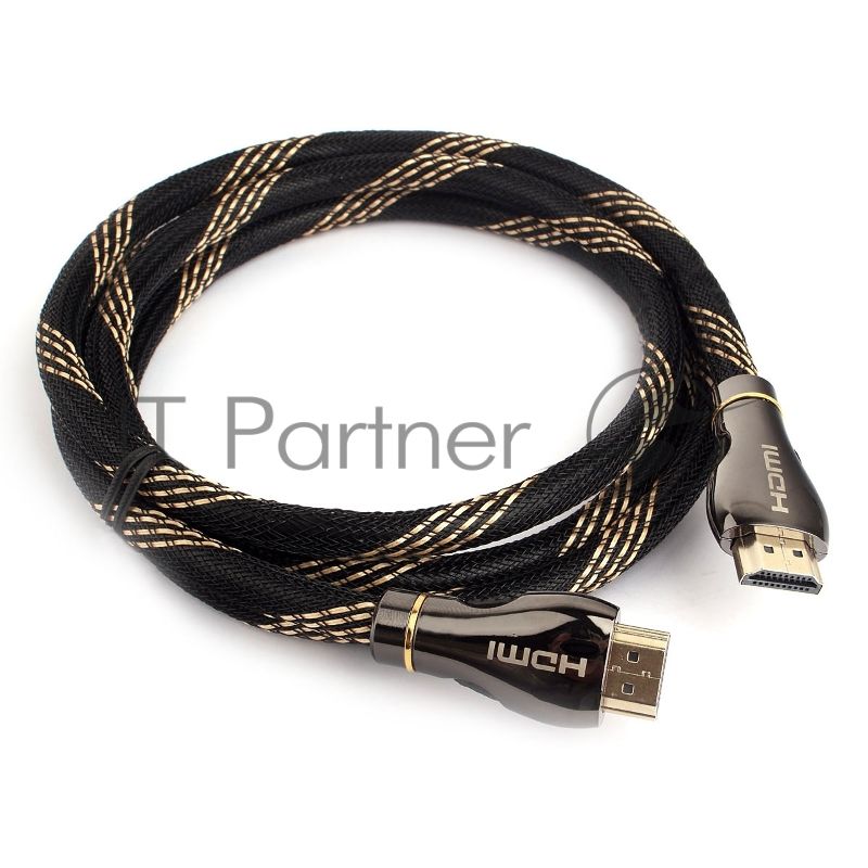 Кабель Cablexpert HDMI CCP-HDMI8К-1.5M, 19M/19M, v2.1, 8К, медь, позол.разъемы, экран, оплетка, 1.5м, черный, пакет