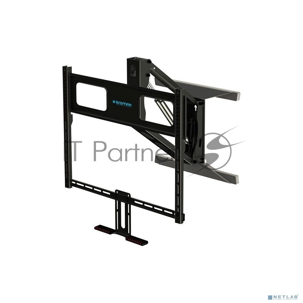 Кронштейн для телевизора Kromax ATLANTIS-99 черный 40"-65" макс.35кг настенный поворот и наклон верт.перемещ.