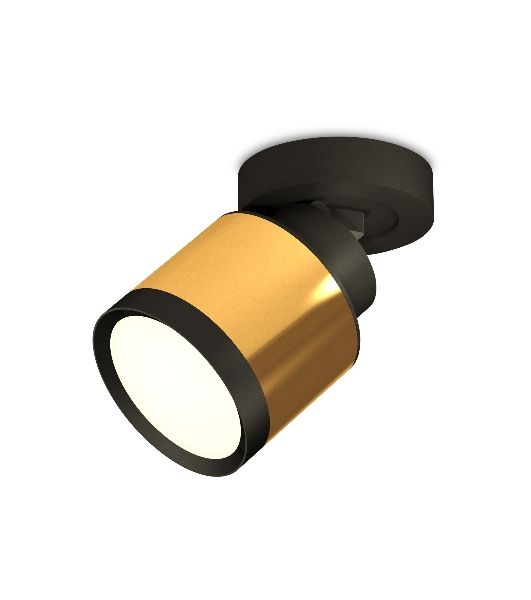 Светильник Ambrella Light XM8121001 PYG/SBK/PBK золото желтое полированное/черный песок/черный полированный GX53