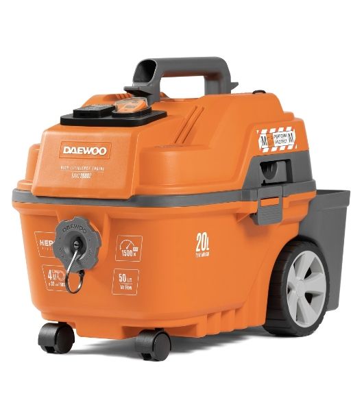Строительный пылесос Daewoo DAVC 2000S 1500Вт (уборка: сухая/сбор воды/выдув) оранжевый