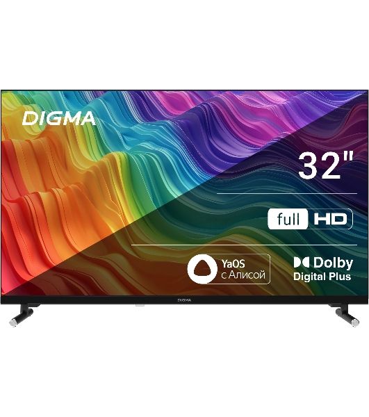Телевизор Digma 32" DM-LED32SBB33 черный LED FHD 60Hz Smart TV