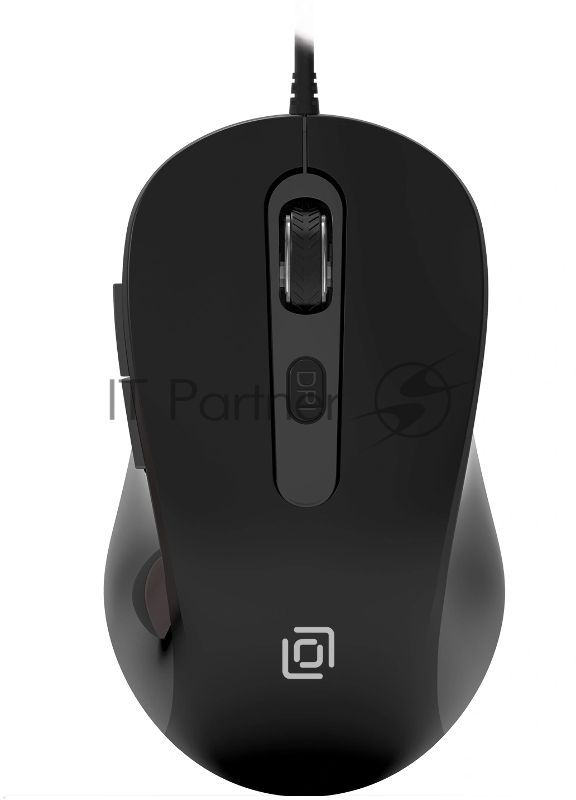 Мышь проводная Oklick 211M черный, 2400 dpi, USB, кнопки - 6