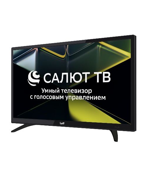 Телевизор LEFF 24" 24H690T черный DLED HD 60Hz Smart TV Салют ТВ