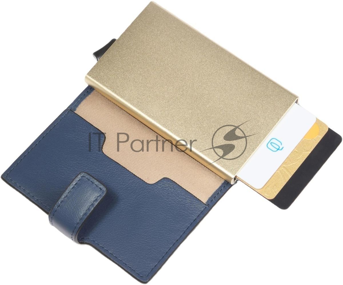 Картхолдер Piquadro Lyra PP5649W92R/BLU4 синий, натуральная кожа