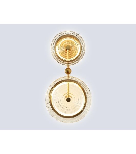 Настенный светодиодный светильник Ambrella light LH31118/2 BS/CL латунь/прозрачный 15W 3000K 200*90*390