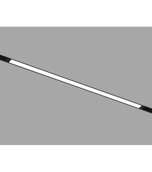 Трековый линейный светильник Ambrella light GL8055 BK черный IP20 27W 3000-6000K 220V 120° 600*25*41