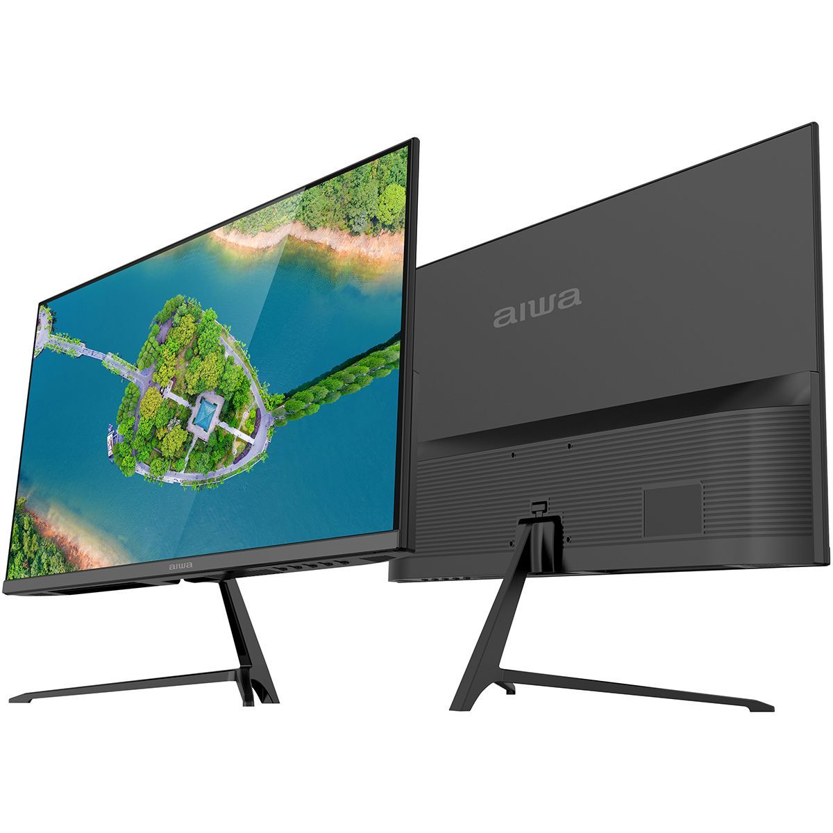 Монитор 27" Aiwa MD2712 IPS 1920x1080, 180 Гц, 1 мс, 16:9, 300 кд/м², 2xHDMI 2.0, DP 1.2, 3.5 Jack, USB Hub (1x USB), динамики (2x2 Вт), HDR10, FreeSync, G-Sync, черный