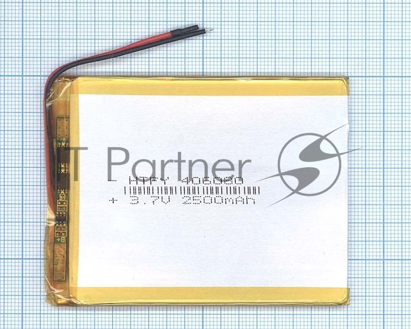 Аккумулятор Li-Pol (батарея) 4x60x80мм 2pin 3.7V/2500mAh