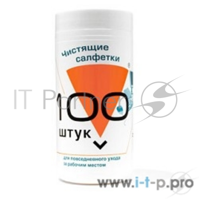 Чистящие средства Konoos KBU-100 Салфетки для комп. техники в банке, 100 шт.