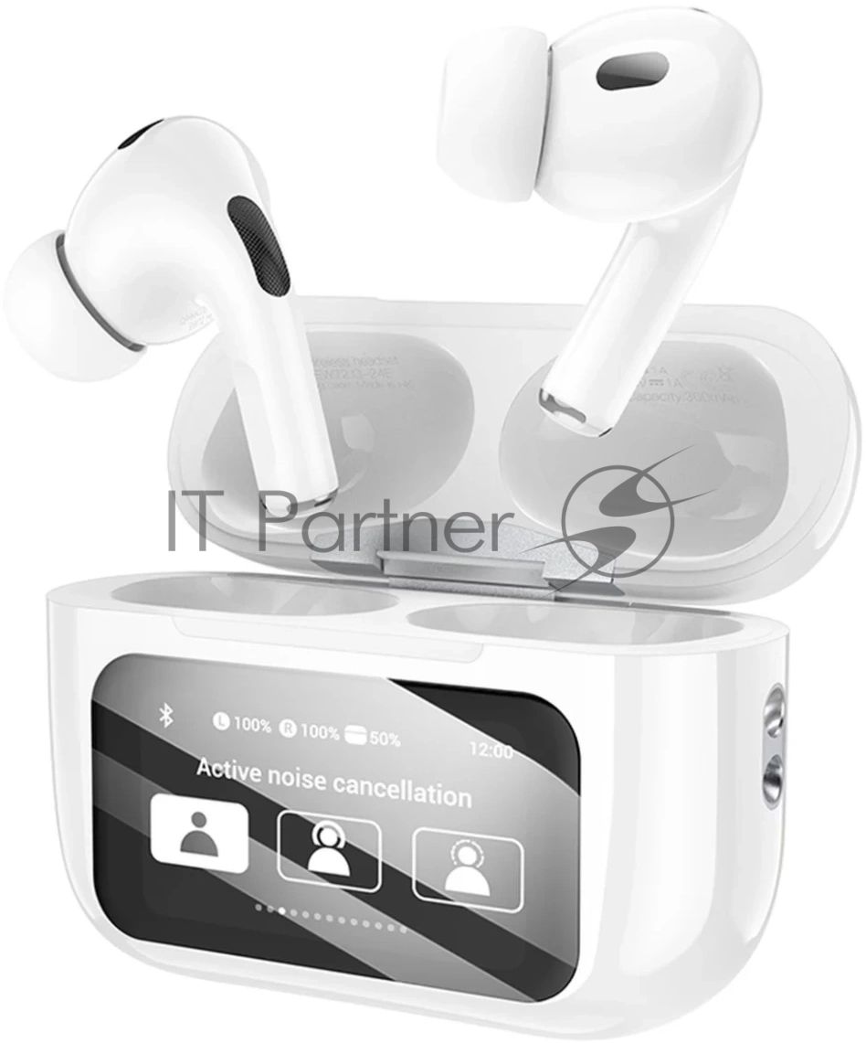Наушники TWS Hoco EW72 Lite белый, внутриканальные, Bluetooth, до 4 ч.