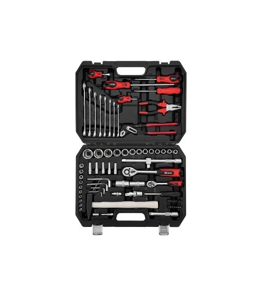 Набор инструментов, 1/2", 1/4", пластиковый кейс 76 предметов MTX