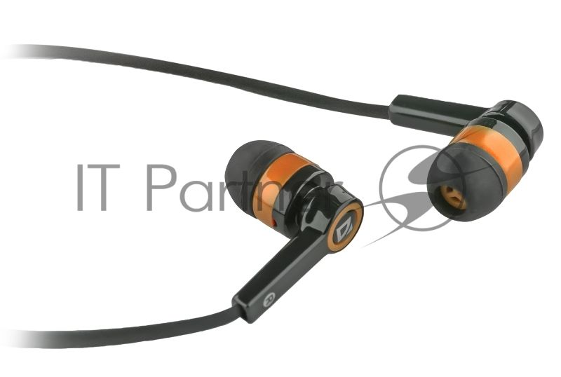Наушники Defender Pulse 420 черный/оранжевый