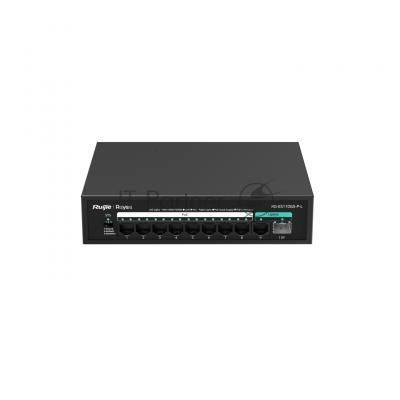 Коммутатор Ruijie Reyee RG-ES110GS-P-L, 8×1 Гбит/с PoE + 1×1 Гбит/с + 1×1 Гбит/с SFP, неуправляемый