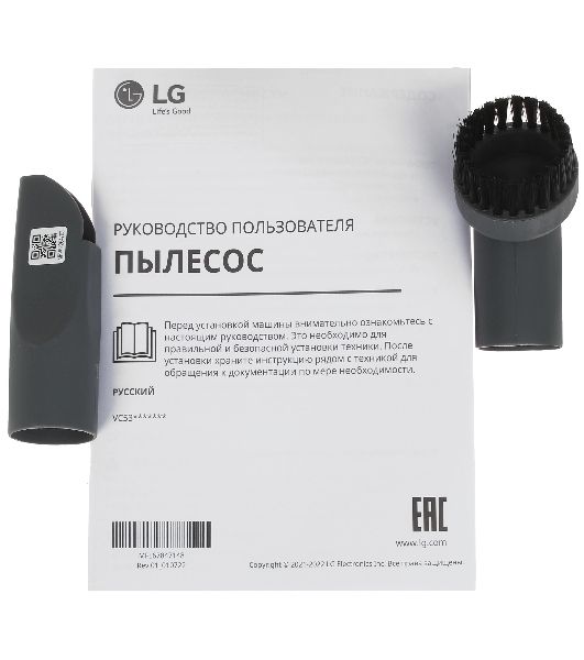 Пылесос LG VC5316NNDR черный/красный, 330/1600 Вт, уборка сухая, пылесборник контейнер 1,3 л