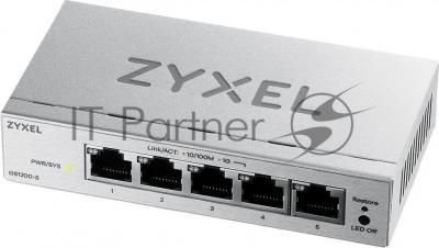 Коммутатор ZYXEL GS1200-5V3-EU0101F, 5×1 Гбит/с, управляемый