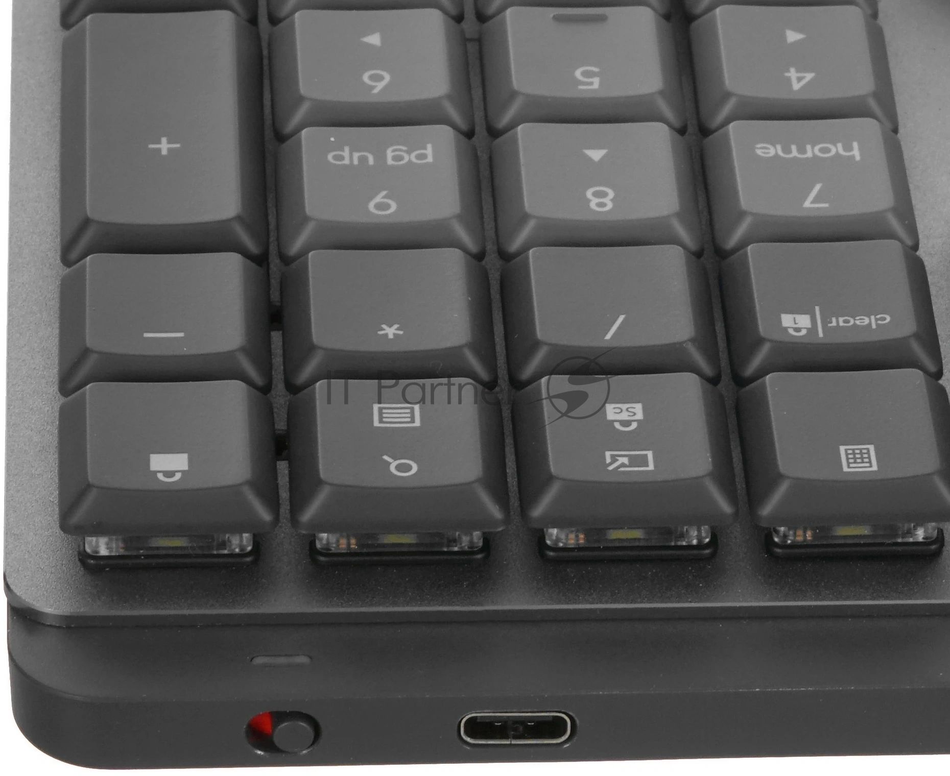 Клавиатура Logitech MX Mechanical механическая черный USB беспроводная BT/Radio slim LED (920-010766)