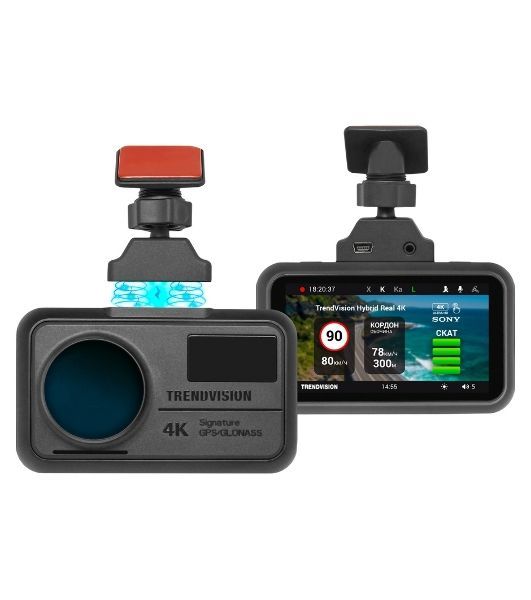 Видеорегистратор с радар-детектором TrendVision Hybrid Signature Real 4K GPS ГЛОНАСС