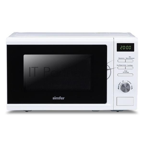 Микроволновая печь Simfer MD2250 белый, 20 л, 700 Вт, переключатели - кнопки, поворотный механизм
