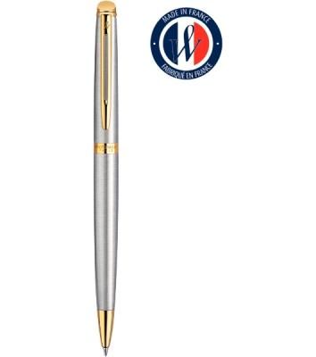 Ручка шариковая Waterman Hemisphere (CWS0920370) Steel GT M, синие чернила, подарочная коробка