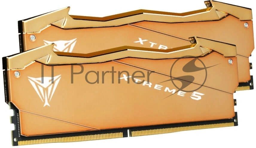 Оперативная память Patriot Viper Xtreme 5 Aurum, DDR5, 32GB (2x16GB), 8000 MHz, CL38, с радиатором, золотистый