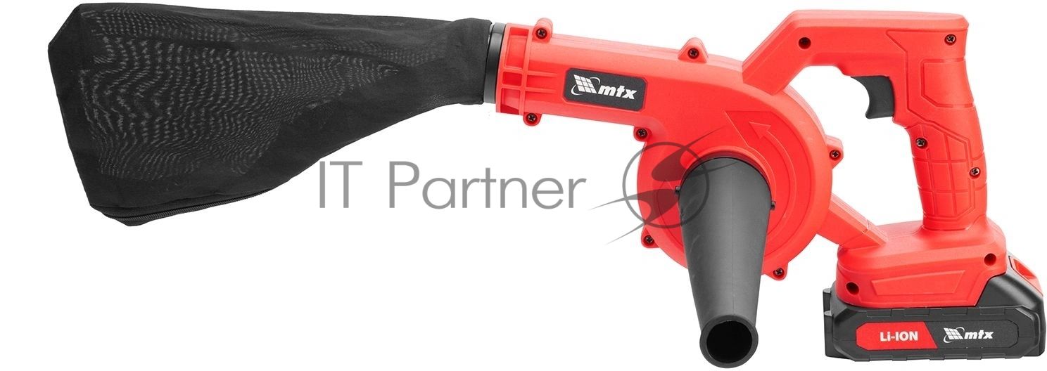 Воздуходувка-пылесос акк. портативная MTX LB-185, 35 м/с, 170 м3/ч, Li-Ion, 20 В