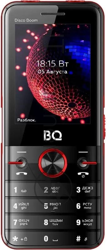 Мобильный телефон BQ 2842 Disco Boom черный/красный