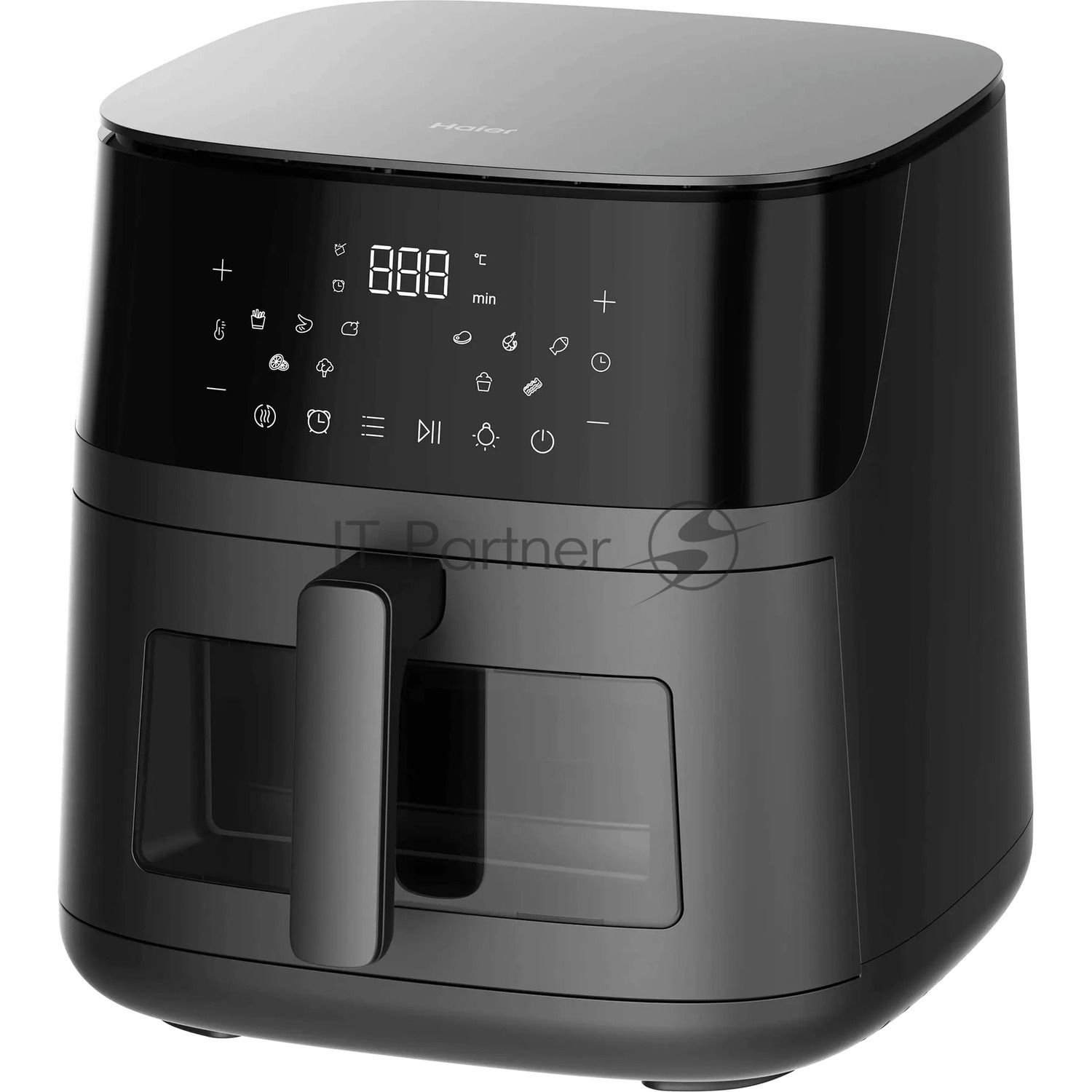 Аэрогриль Haier HAF-700 черный, 2300 Вт, 7 л, сенсор, 10 программ