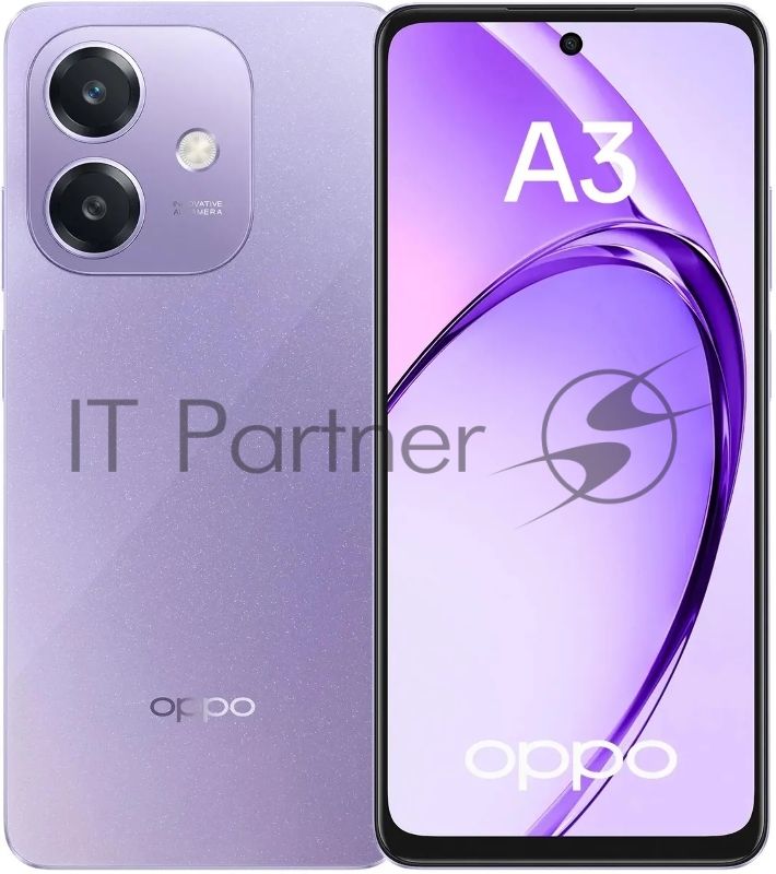 Смартфон Oppo A3, 6/256Gb, фиолетовый