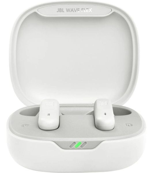 Наушники TWS JBL Wave Flex белый, вкладыши, Bluetooth, быстрая зарядка, до 8 ч