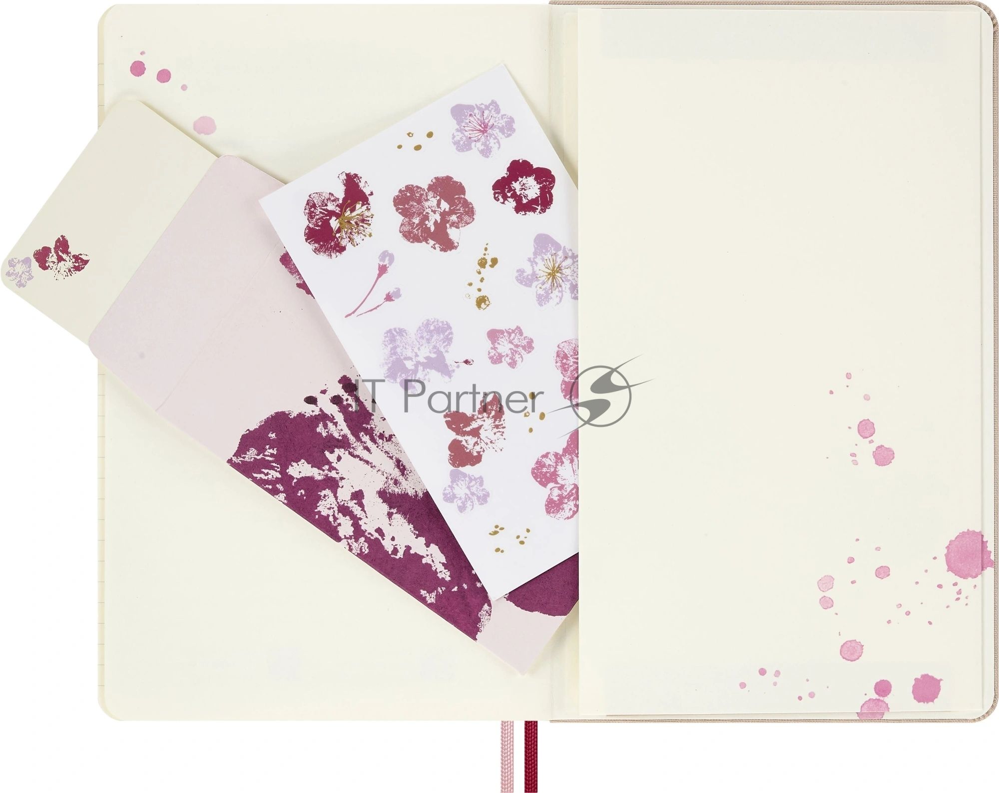 Блокнот Moleskine LIMITED EDITION SAKURA LESU09QP060 Large 130х210мм обложка текстиль 176стр. линейка твердая обложка розовый 2026