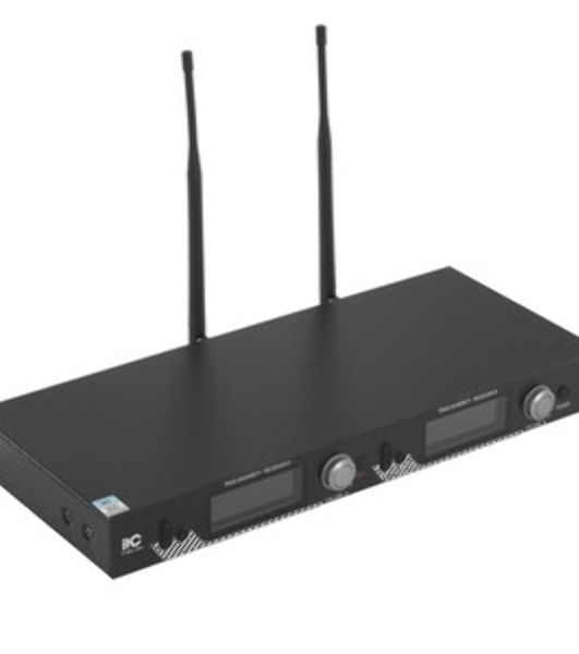 Радиосистема ITC T-521US UHF двухканальная радиосистема с двумя головными микрофонами, LCD дисплей, частотный диапазон 470-510 MHz.