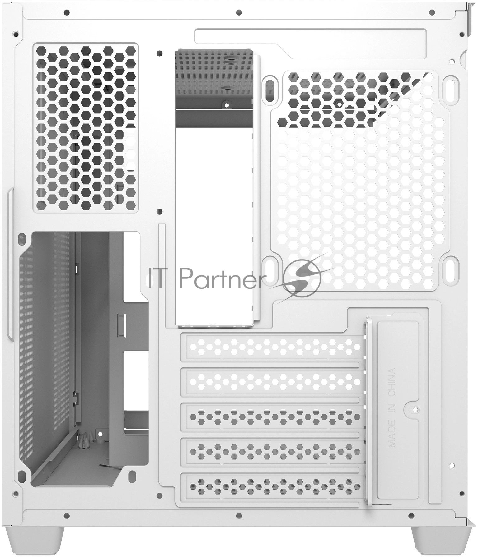 Компьютерный корпус Bloody CC-121 белый без БП mATX 7x120мм 1xUSB2.0 1xUSB3.0 audio