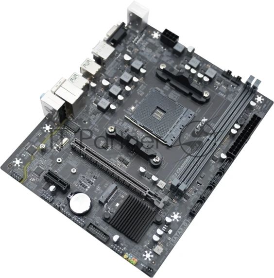 Материнская плата AFOX B550-MA-V4, AM4, AMD B550, 2xDDR4, 4xSATA, 1xM.2, 1xPCIe 3.0 x16, 1xPCIe 3.0 x1, D-Sub, DisplayPort, HDMI, 1x 1Gb LAN, 6xUSB, 5.1, microATX