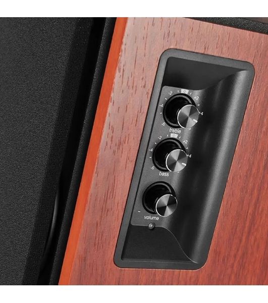 Колонки Edifier R1700 ВТ 2.0 Активные, 2 x 33W RMS, 85 дБА, дерево, беспроводной пульт ДУ