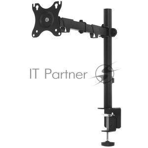 Настольное крепление Wize WDA1-32 для одного монитора 14"-32", газовая пружина, VESA 75x75, 100x100, черный
