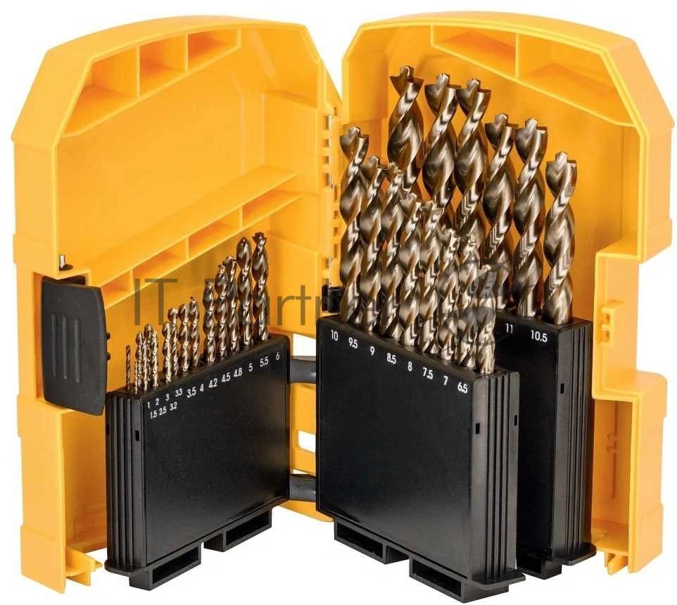 Набор сверл DEWALT DT4957-QZ по металлу COBALT INDUSTRIAL 8% в боксе Midisafe 29шт