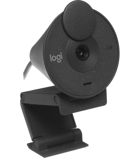 Веб-камера Logitech Brio 300 1920x1080, 30 кадр/с, USB Type-C, микрофон (шумоподавление), автоматическая фокусировка, автоосвещение, универсальное крепление