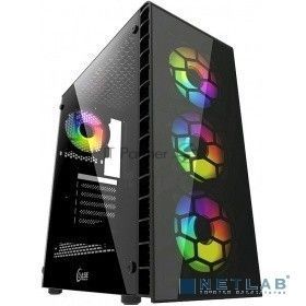 Корпус Powercase Mistral G4С ARGB, Tempered Glass, 4x 120mm ARGB fan, fans controller & remote, чёрный, ATX  (CMIG4C-A4)