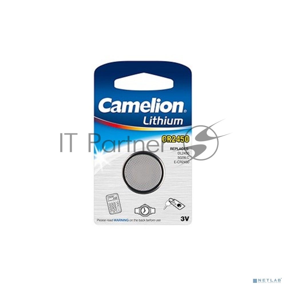 Батарейка литиевая Camelion CR2430 BL-1 (CR2430-BP1, 3V)