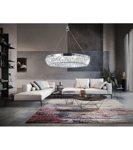 Светильник Ambrella light TR5022 CH/CL хром/прозрачный 3000K/4200K/6400K 47W D500*540 (Без ПДУ)