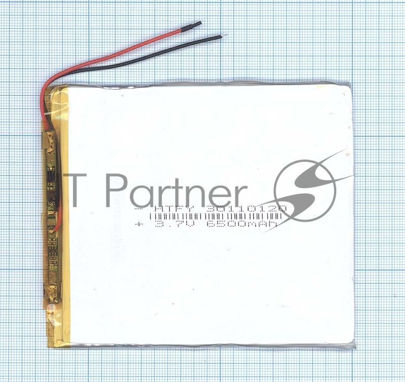 Аккумулятор Li-Pol (батарея) 3x110x120мм 2pin 3.7V/6500mAh