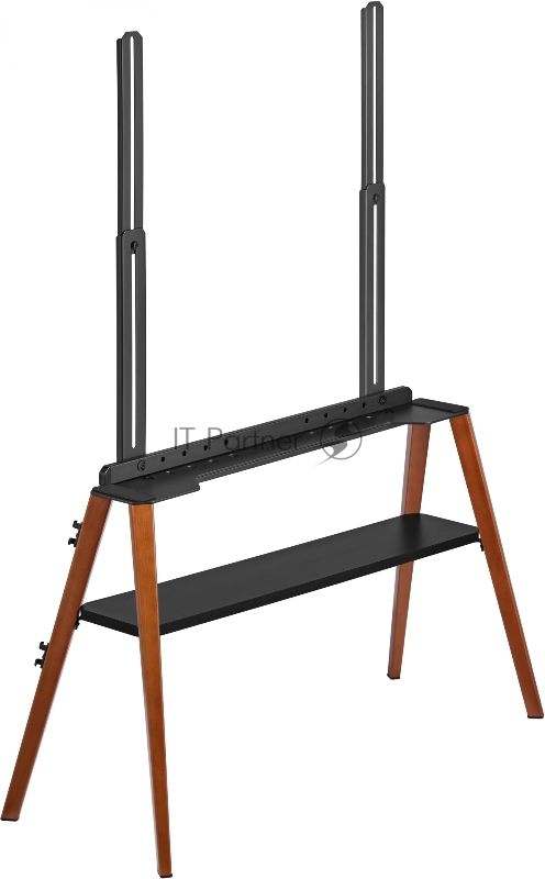 Подставка для телевизора Cactus CS-ST3647BKWN черный/орех, 49"-75" макс. 40 кг, напольный