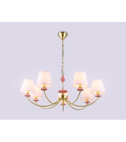 Люстра Ambrella light LH75025/7 GD/PI золото/розовый E14/7 max 40W D890*800