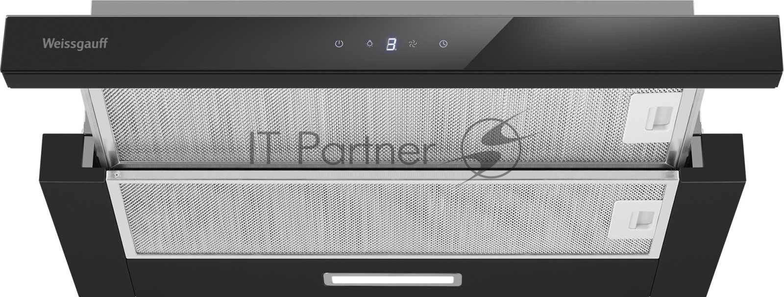 Вытяжка Weissgauff TEL 600 2M Touch Black Glass