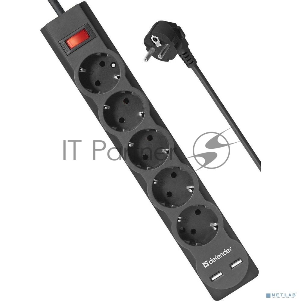 Сетевой фильтр Defender 1.8M DFS 751 5OUTL.