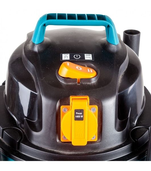 Строительный пылесос Bort BSS-1220-Pro синий, 250/1250 Вт, уборка сухая/влажная, пылесборник контейнер, 20 л