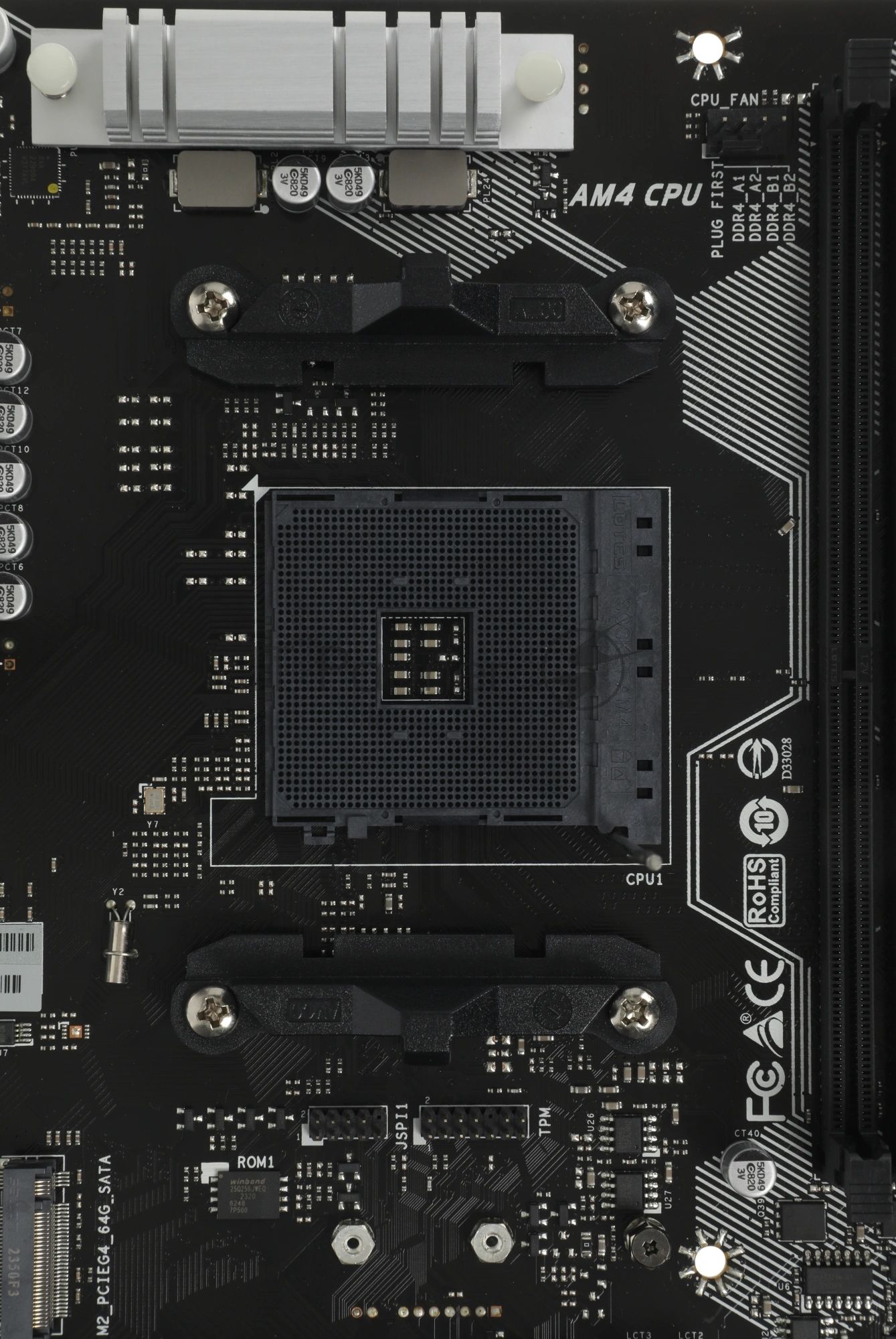 Материнская плата Biostar B550MX/E PRO, AM4, AMD B550, 4xDDR4, 4xSATA, 2xM.2, 1xPCIe 4.0 x16, DVI-D, HDMI, D-Sub, 1x1Gb LAN, 3x3.5 мм, 7.1, microATX