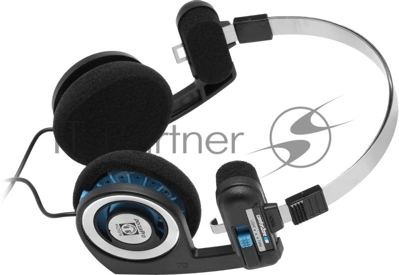 Проводные наушники KOSS Porta Pro Classic черный/голубой, накладные, проводной, складная конструкция