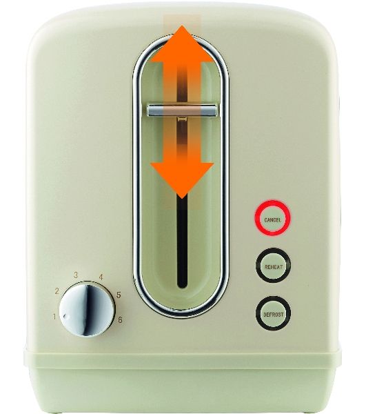 Тостер Gorenje T1100CLI бежевый/серебристый, 950 Вт, 2 слота